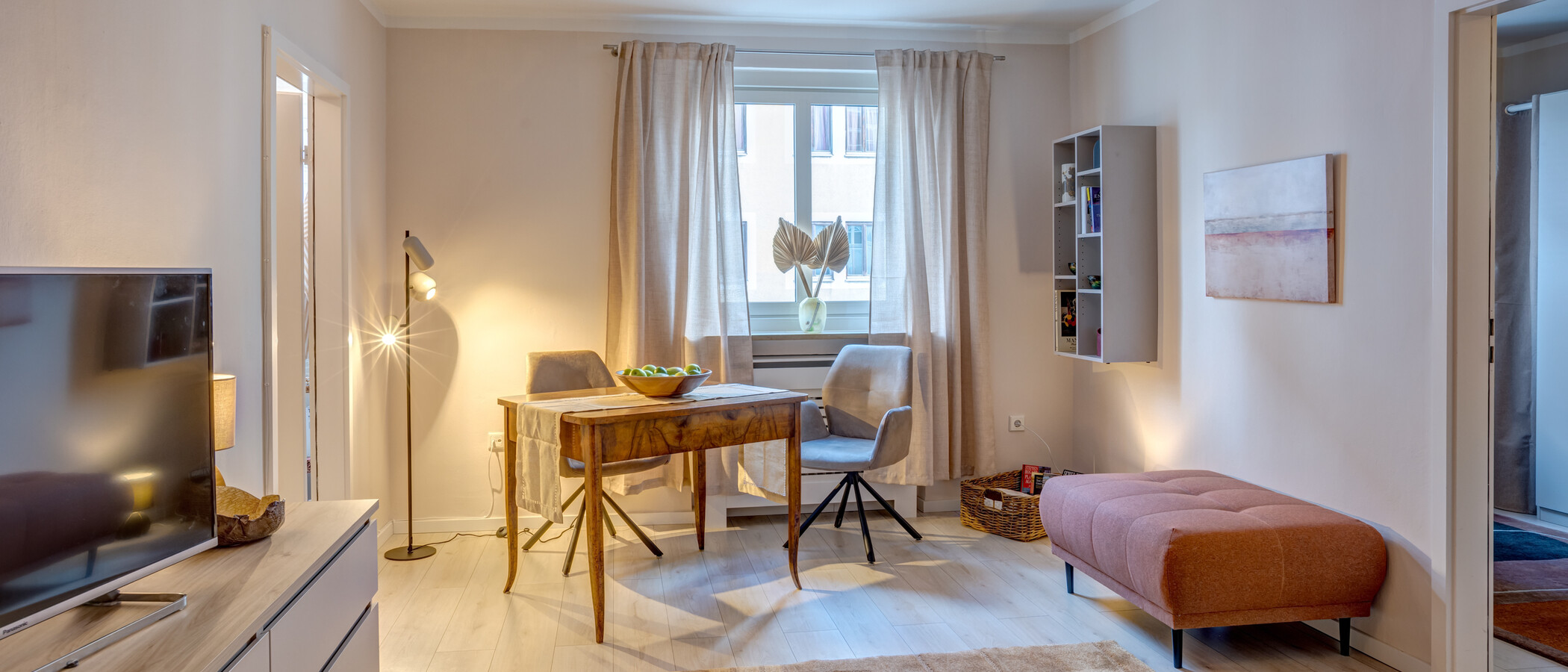 appartamento München Schwabing (links der Leopoldstraße) 01 soggiorno 3177