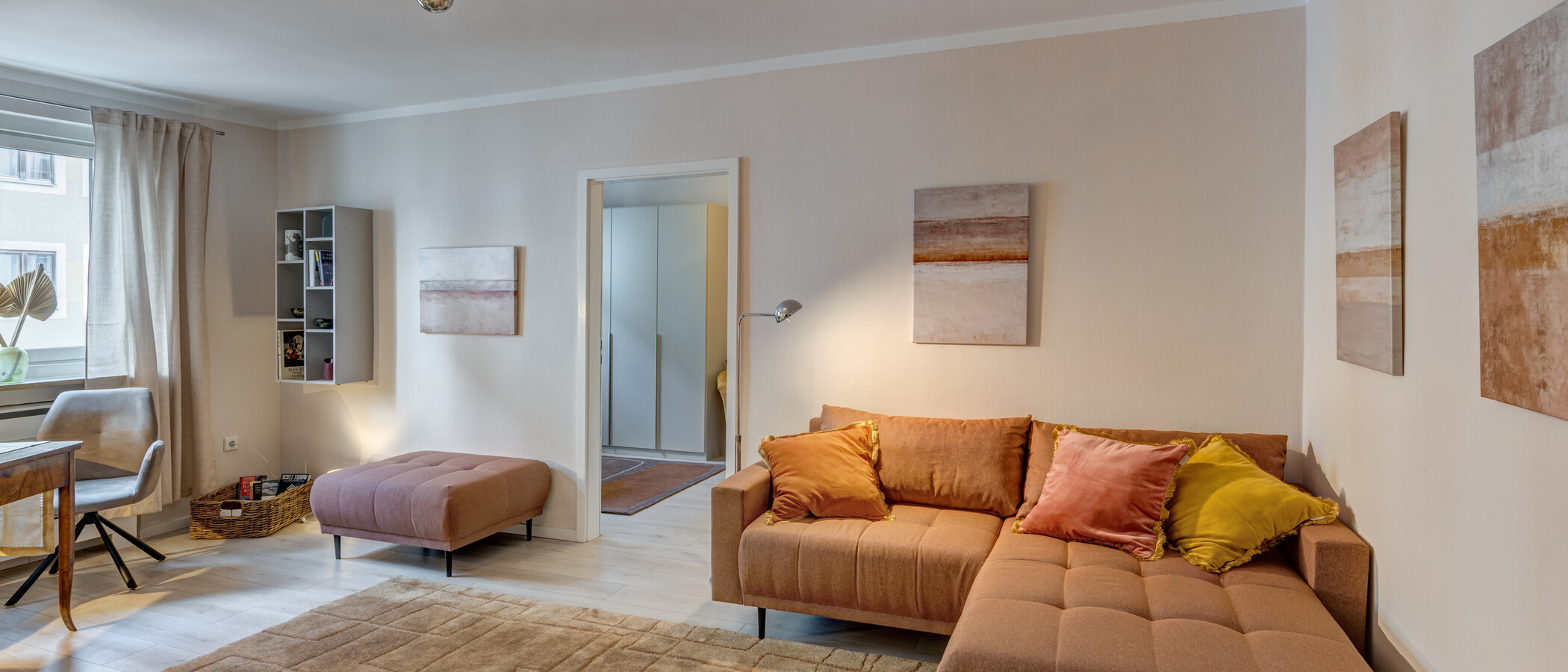 appartamento München Schwabing (links der Leopoldstraße) 02 soggiorno 3177
