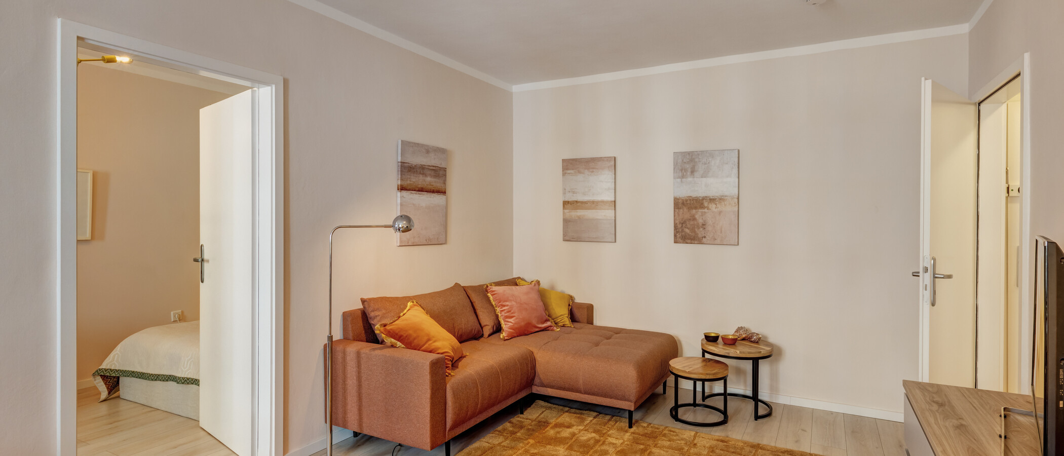 appartamento München Schwabing (links der Leopoldstraße) 03 soggiorno 3177