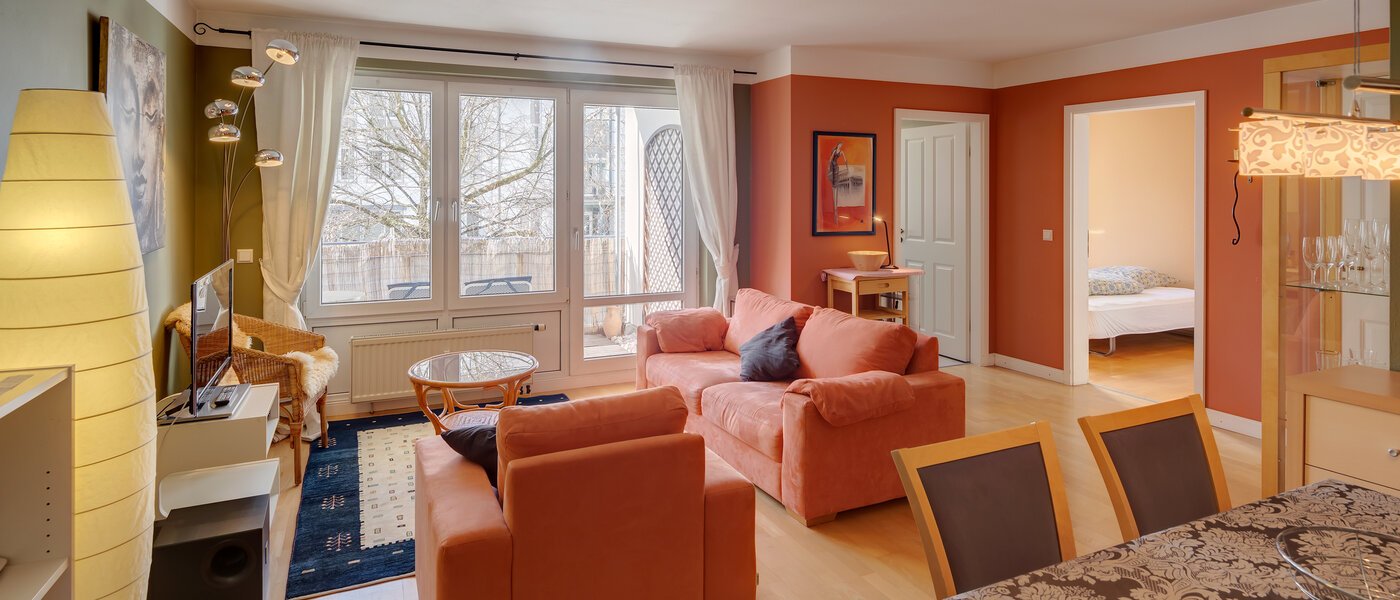 appartamento München Neuhausen 02 zona living 3288