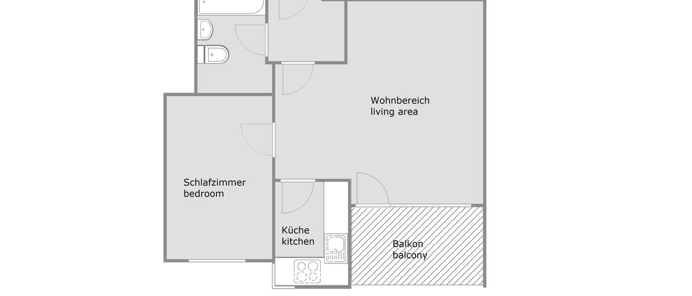 appartamento München Neuhausen 01 planimetria 3288