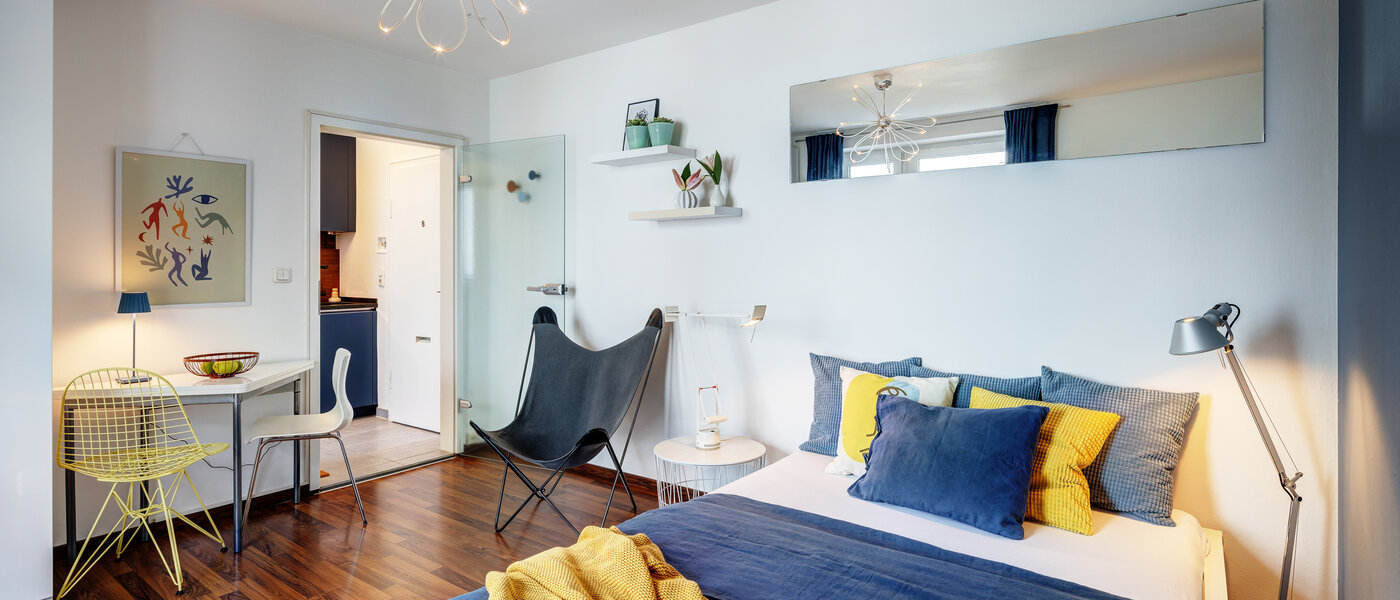 abitazione München Neuhausen 01 zona living 3328