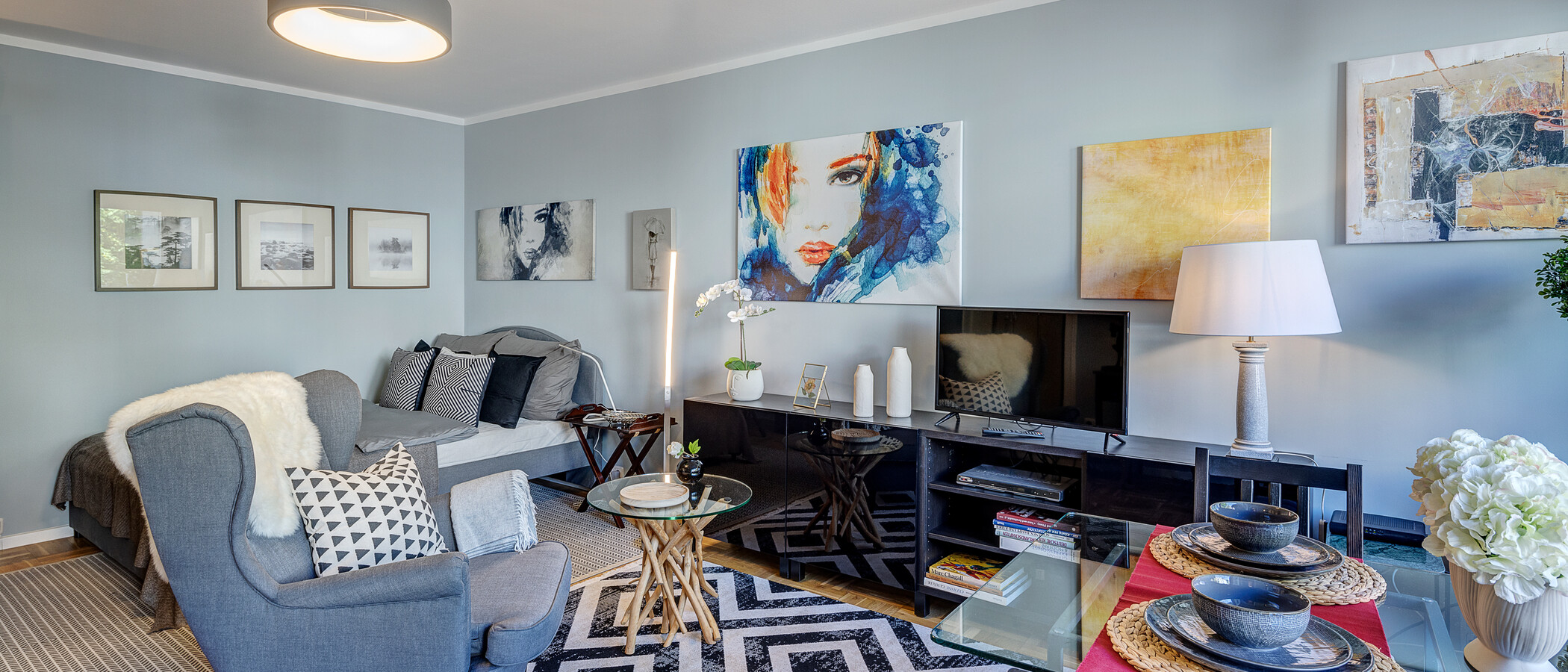 appartamento München Herzogpark 02 zona living 3384