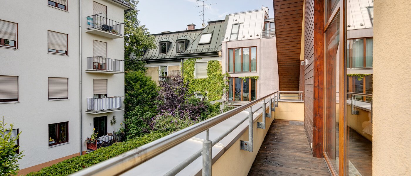 casa a schiera München Schwabing (links der Leopoldstraße) 02 2° Terrazza 3396