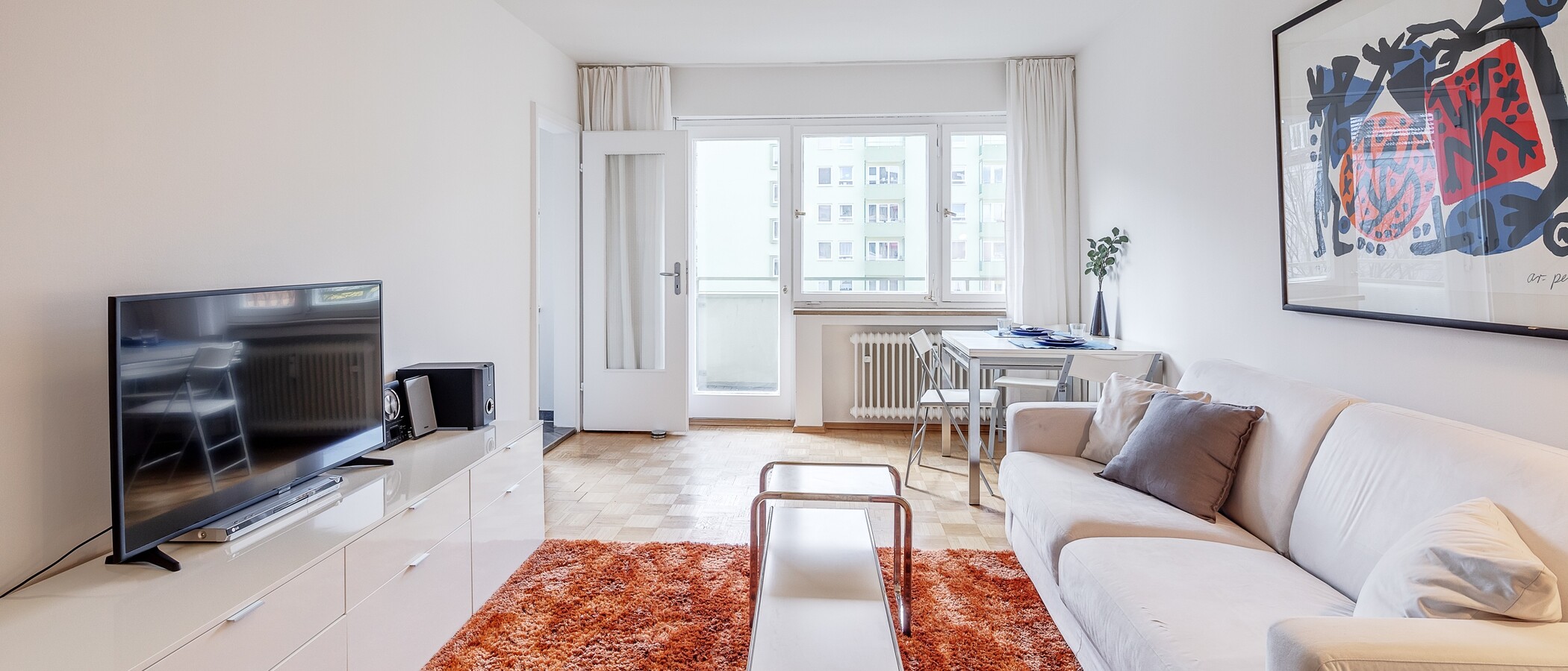 appartamento München Neuhausen 02 zona living 3464