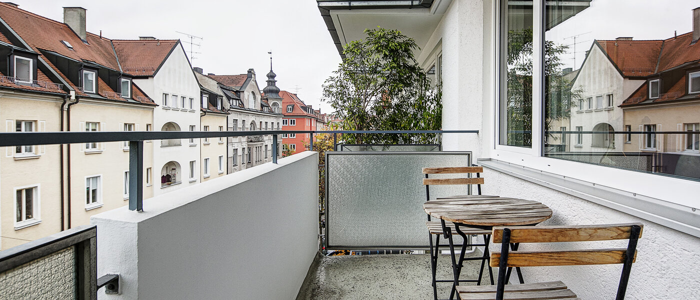 appartamento München Schwabing (links der Leopoldstraße) 01 balcone 3713