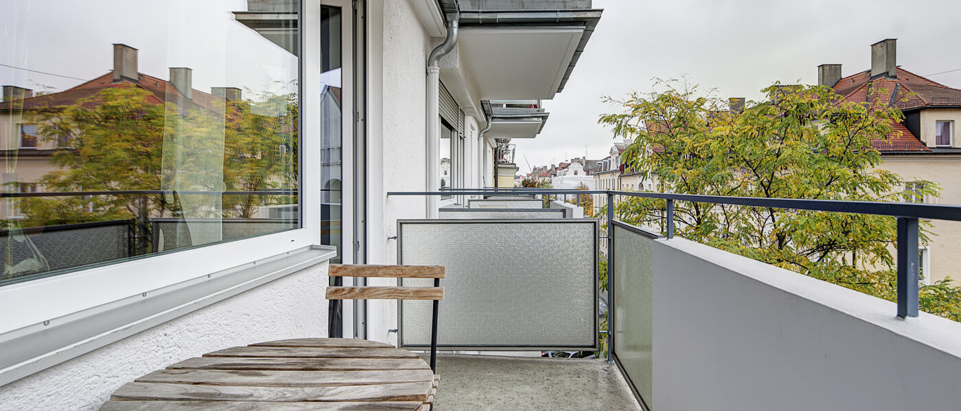 appartamento München Schwabing (links der Leopoldstraße) 02 balcone 3713