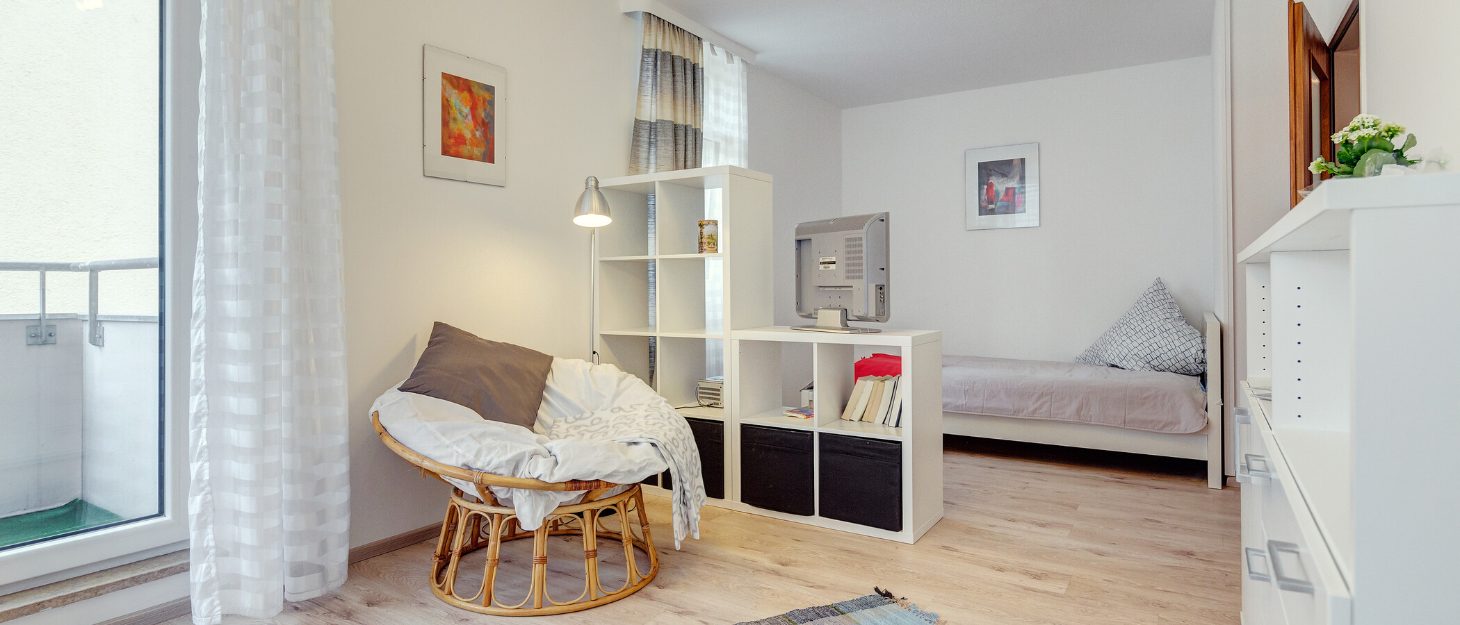 appartamento München Schwabing (links der Leopoldstraße) 01 soggiorno 386