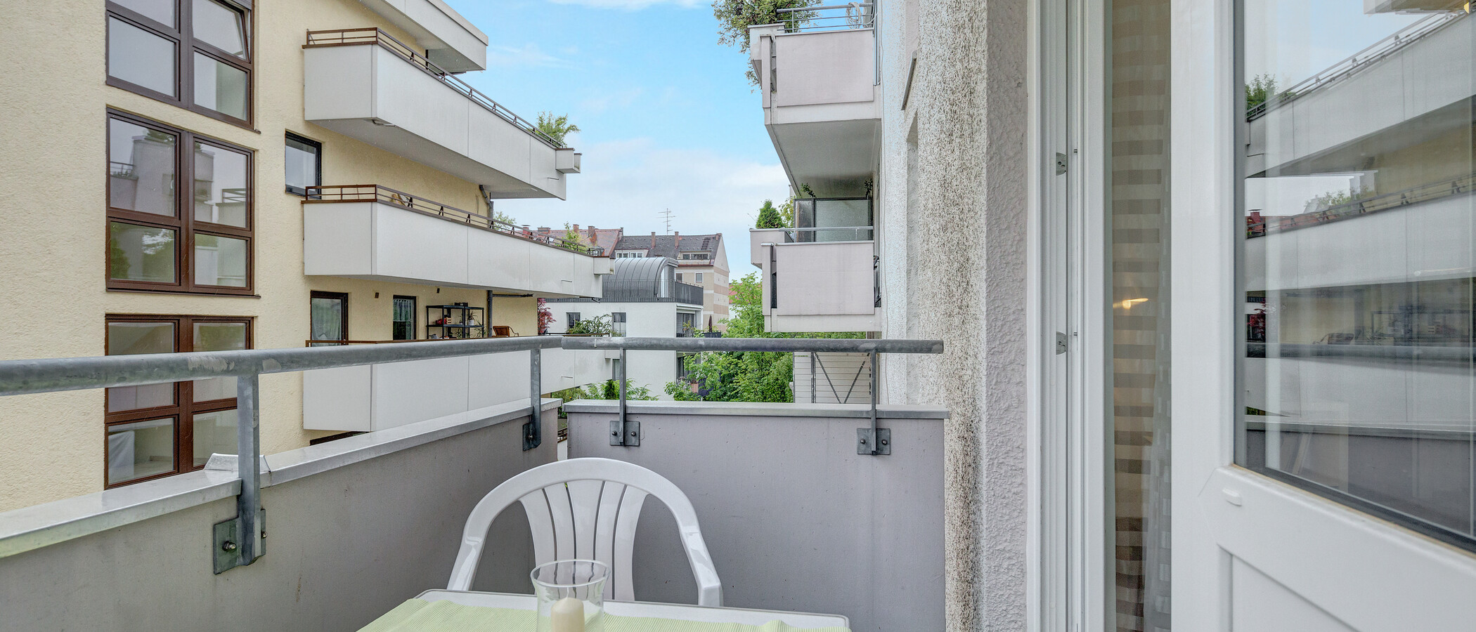 appartamento München Schwabing (links der Leopoldstraße) 01 balcone 386