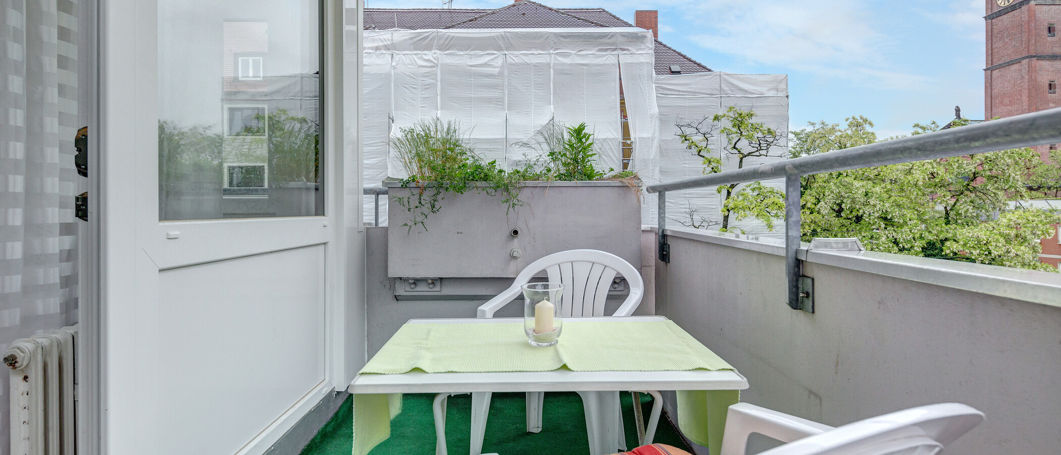 appartamento München Schwabing (links der Leopoldstraße) 02 balcone 386