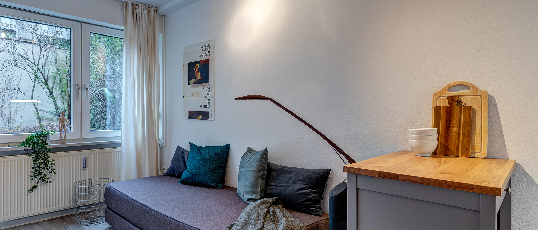 abitazione München Maxvorstadt - Amalienpassage 02 zona living 4037