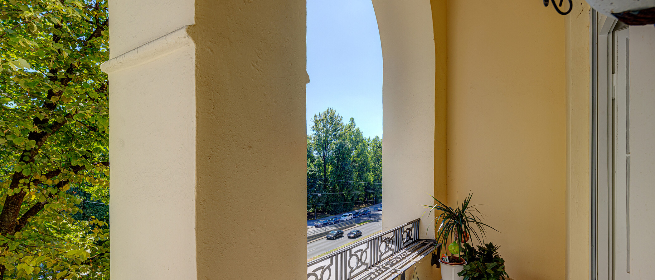 appartamento München Lehel 01 balcone 4093