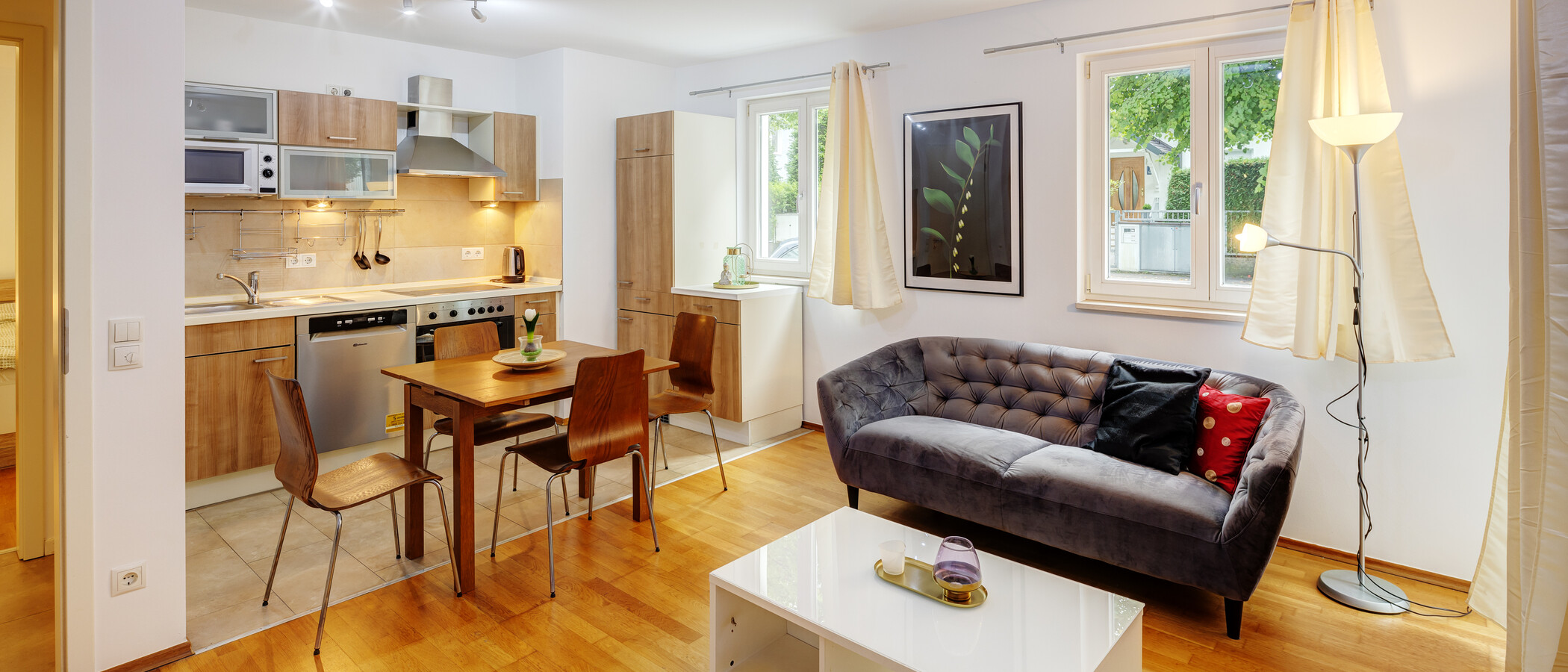 appartamento München Sendling-Westpark 01 zona living 4124