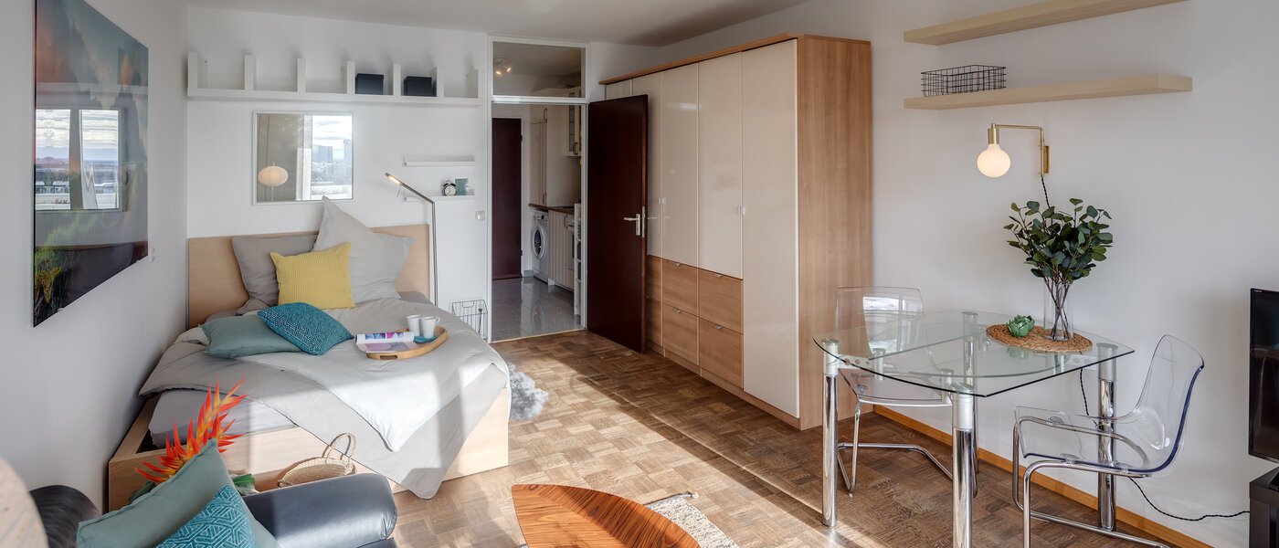 appartamento München Arabellapark 05 zona living 4263