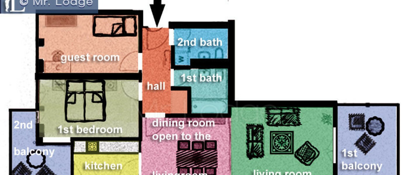 appartamento München Parkstadt Schwabing 01 planimetria 4318
