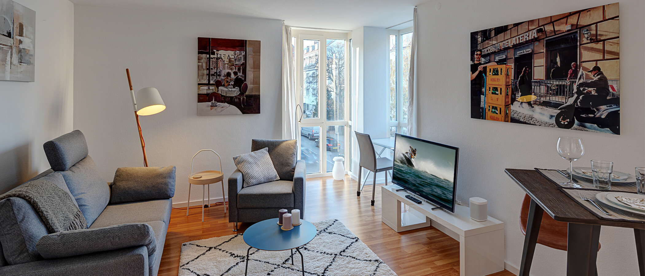 appartamento München Schwabing (rechts der Leopoldstraße) 02 zona living 4338
