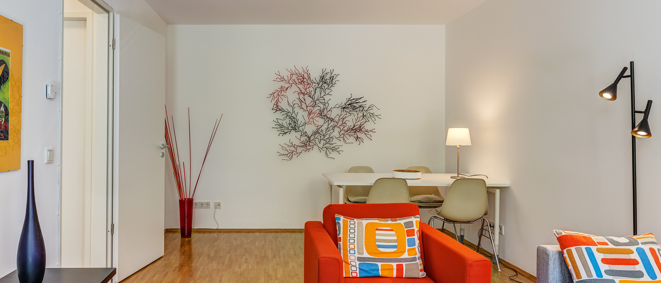 appartamento con giardino München Schwanthalerhöhe 03 zona living 4454
