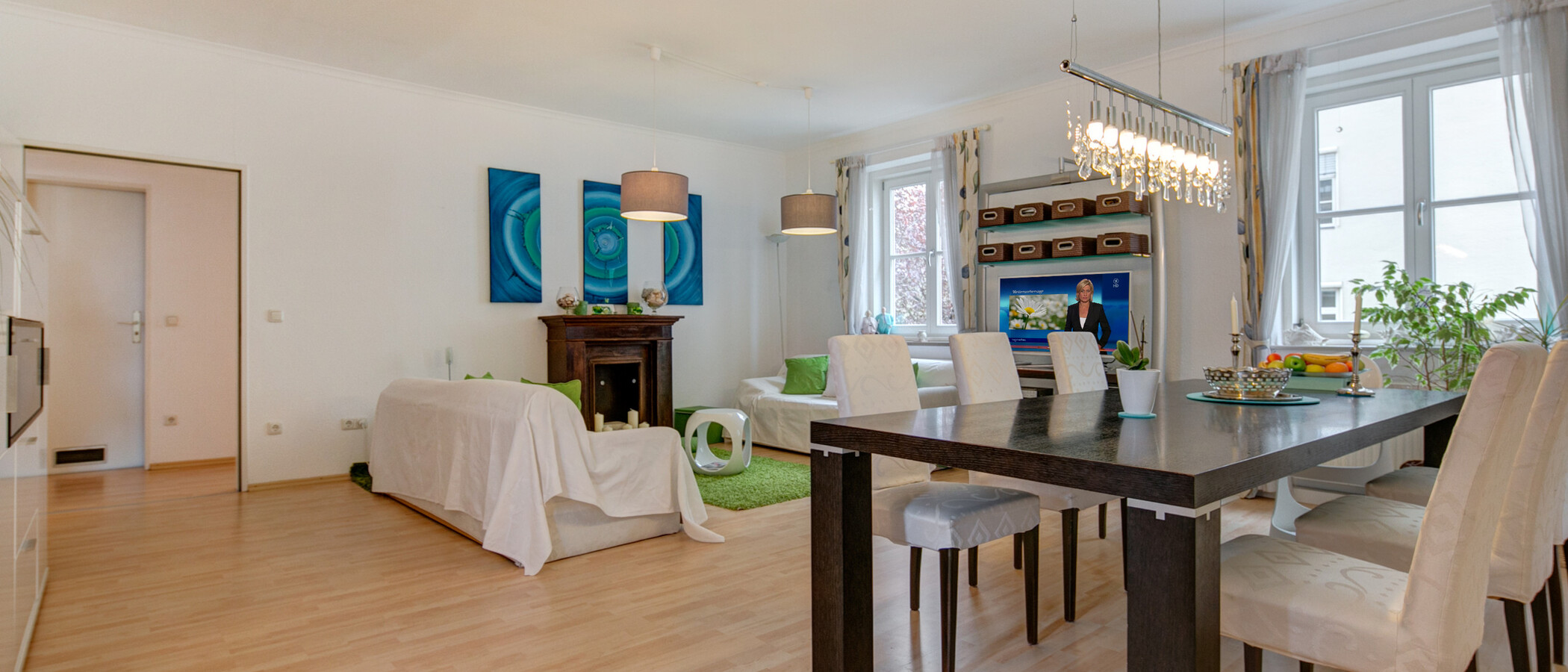 appartamento München Schwabing (rechts der Leopoldstraße) 03 soggiorno 4536