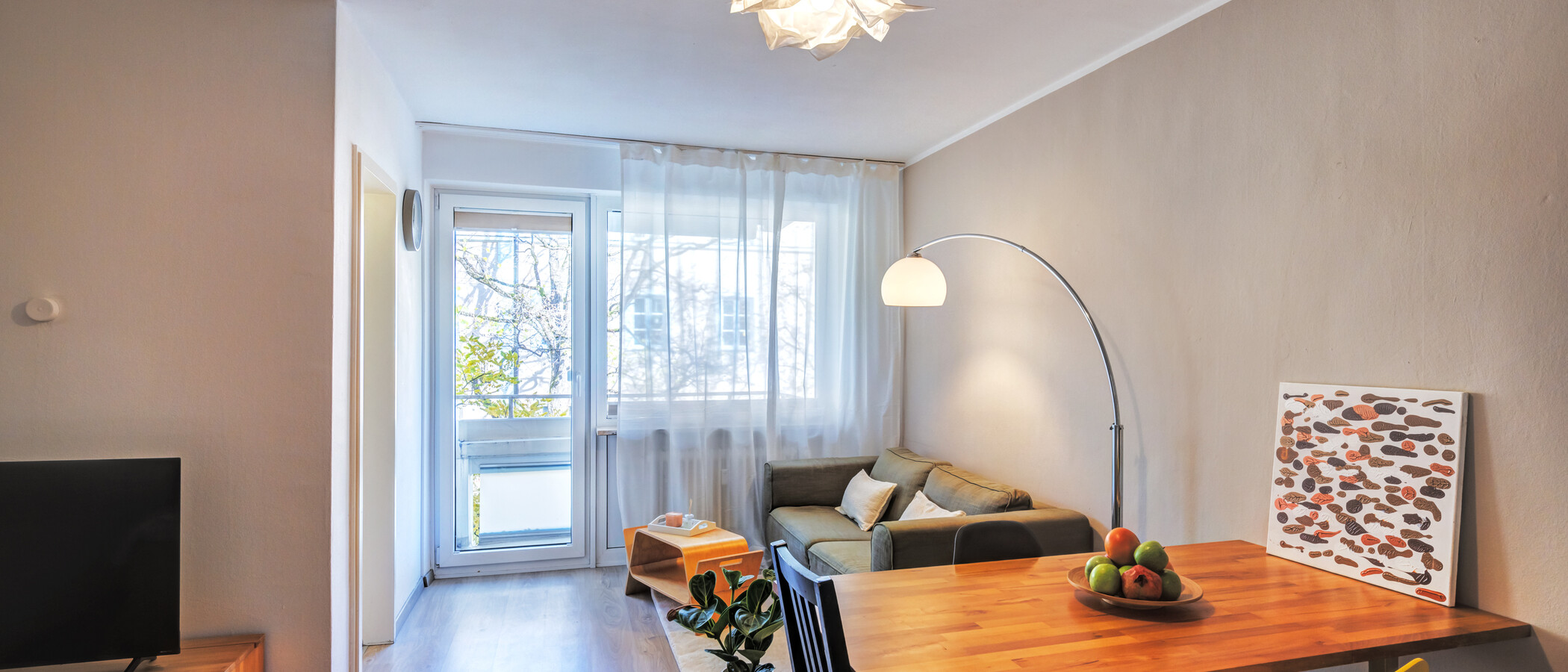 appartamento München Neuhausen 02 zona living 4612
