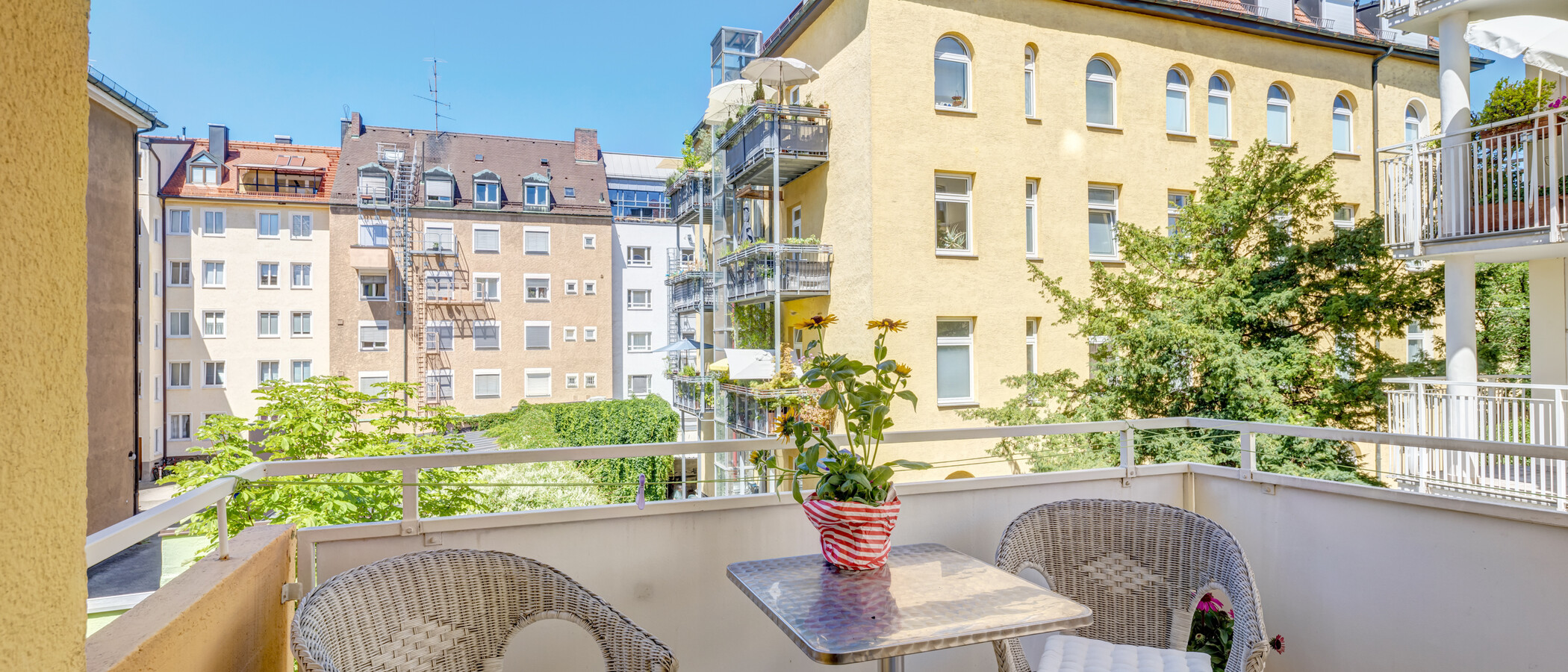 appartamento München Maxvorstadt - Universitätsviertel 01 balcone 4668