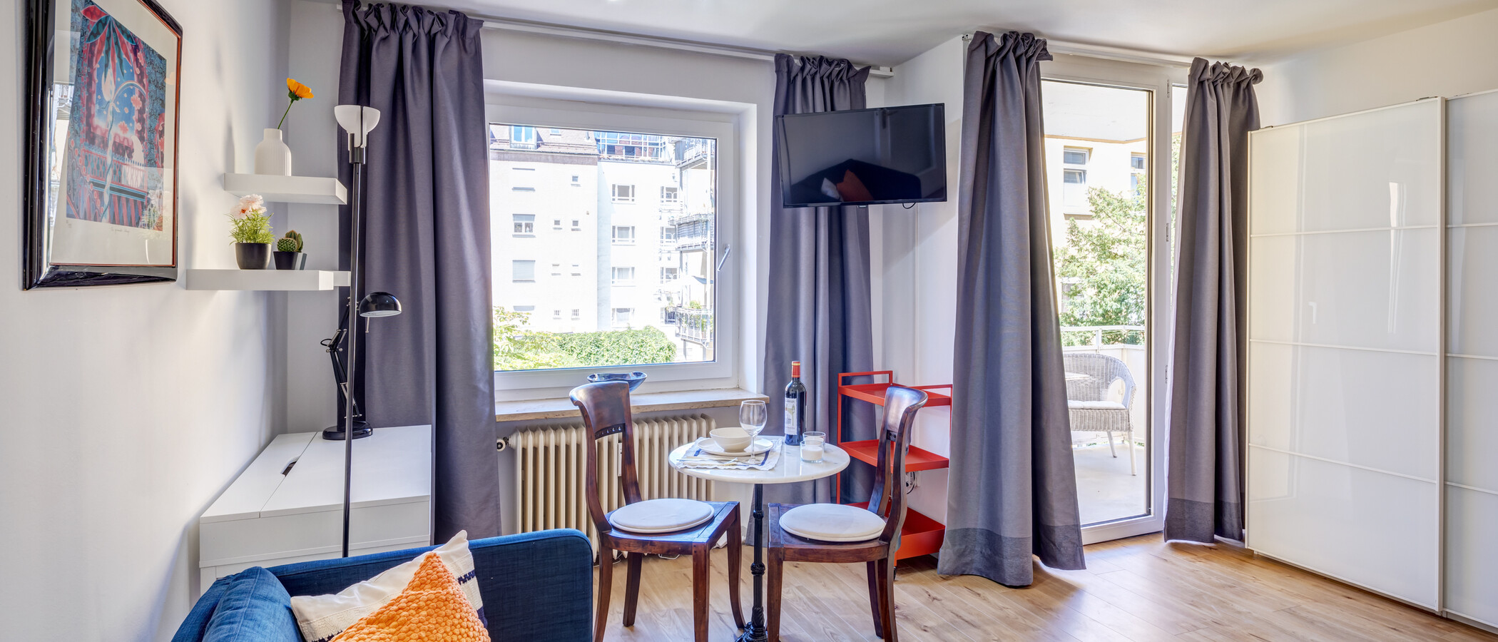 appartamento München Maxvorstadt - Universitätsviertel 01 zona living 4668