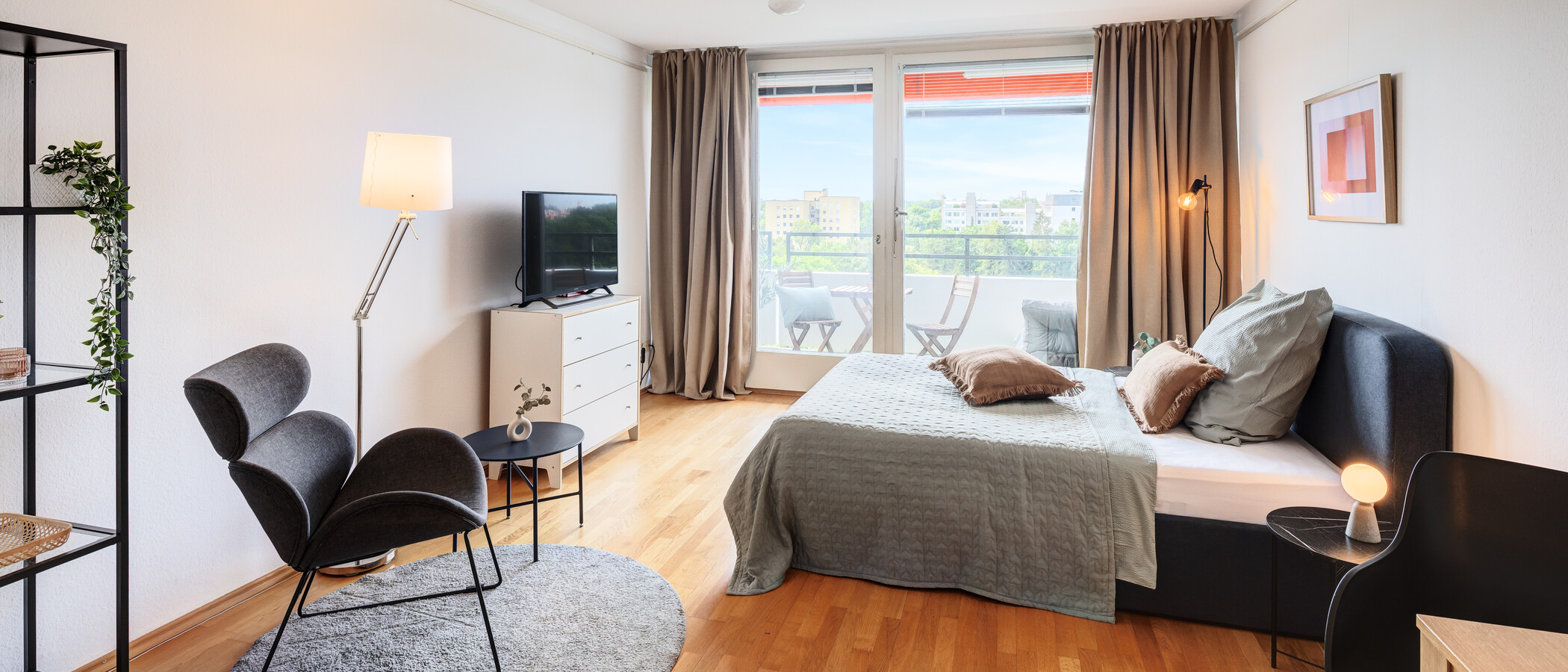 appartamento München Schwabing 02 zona living 4700