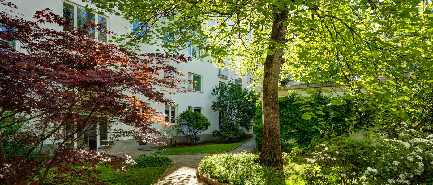 appartamento München Schwabing (rechts der Leopoldstraße) 02 cortile interno  4984