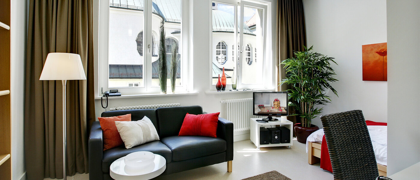appartamento München Lehel 01 zona living 5084