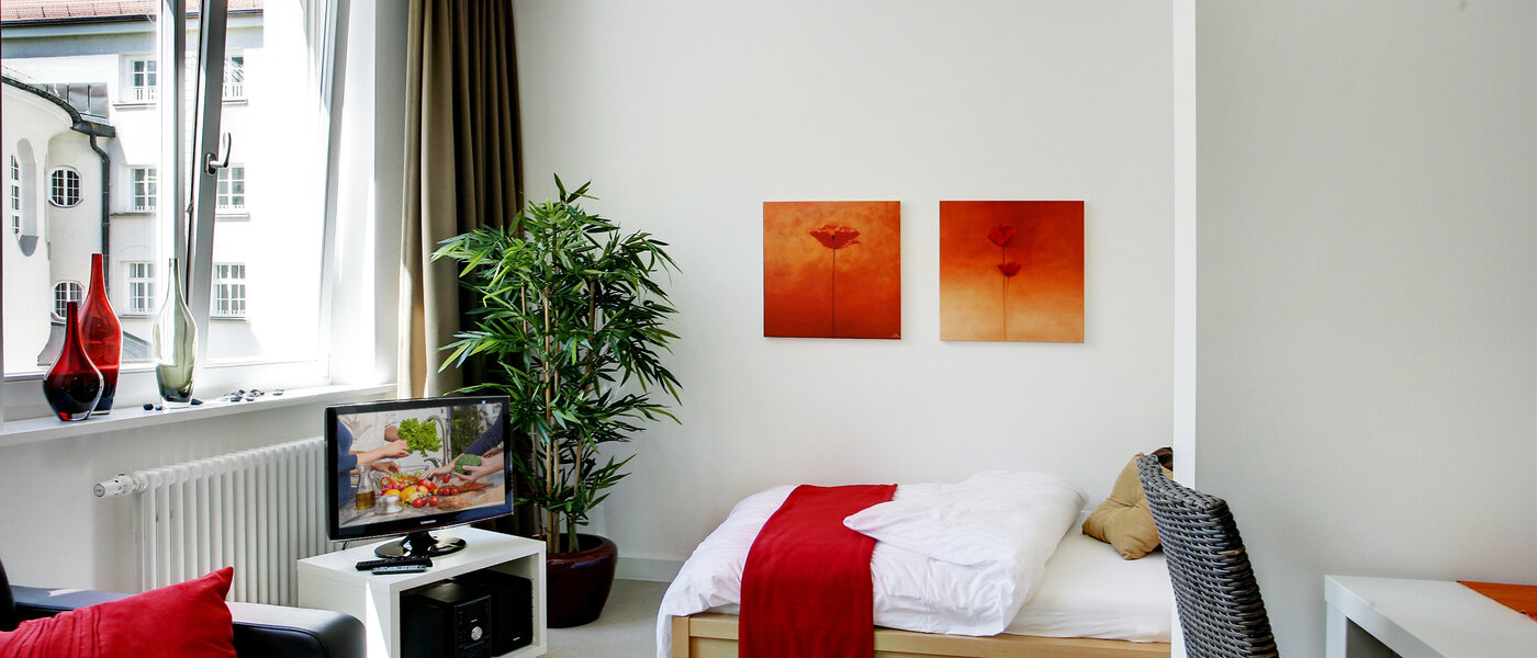 appartamento München Lehel 02 zona living 5084