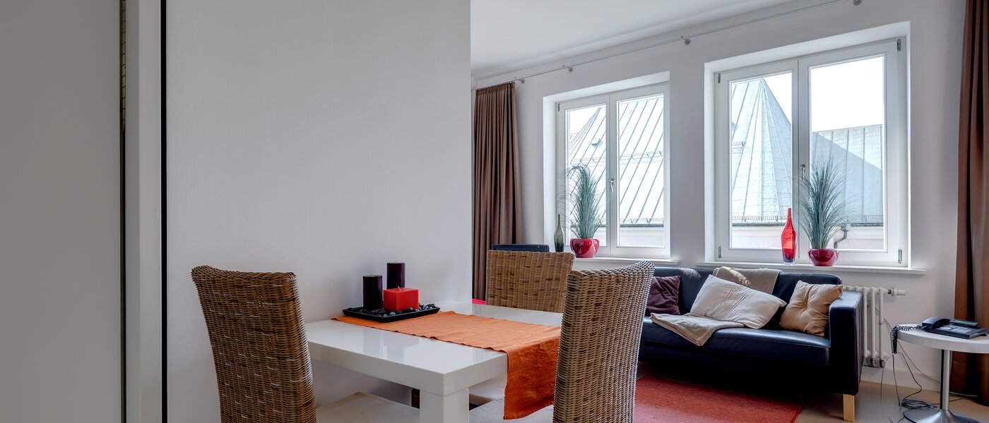 appartamento München Lehel 04 zona living 5093
