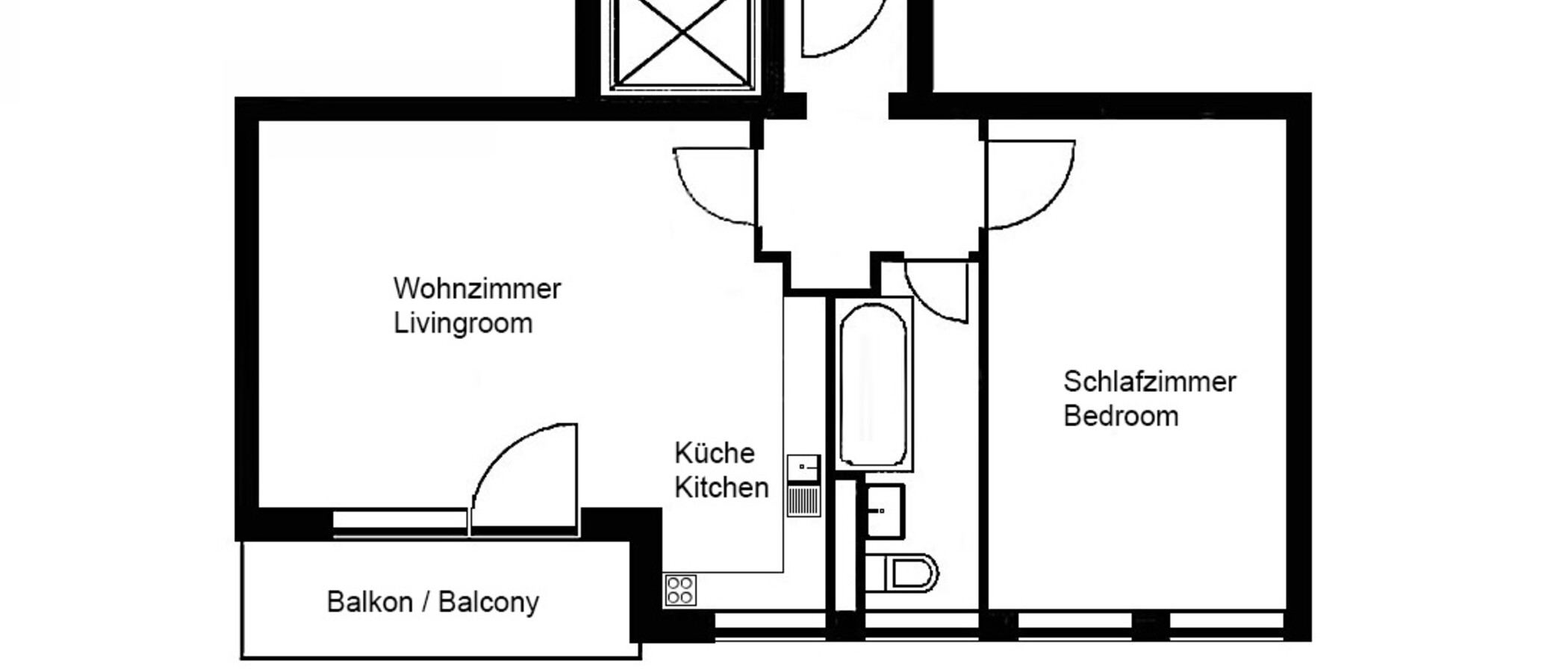 appartamento München Schwabing-West 01 planimetria 5116