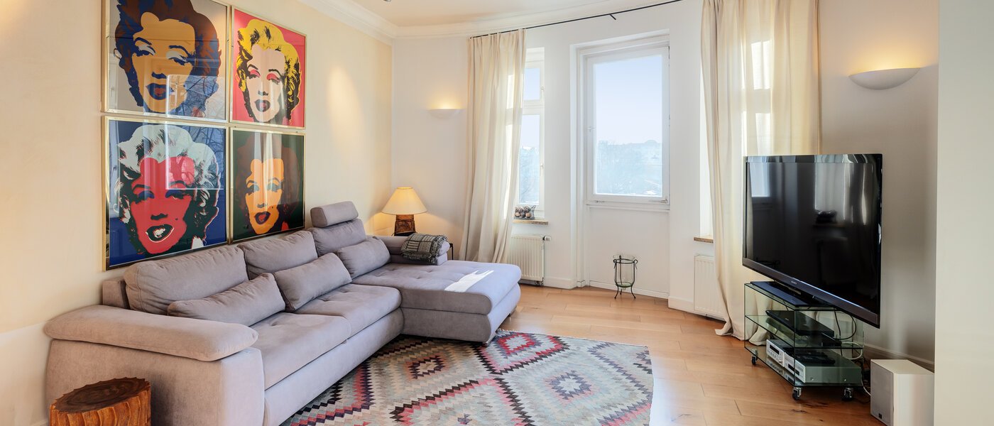 appartamento München Neuhausen 01 zona living 5216