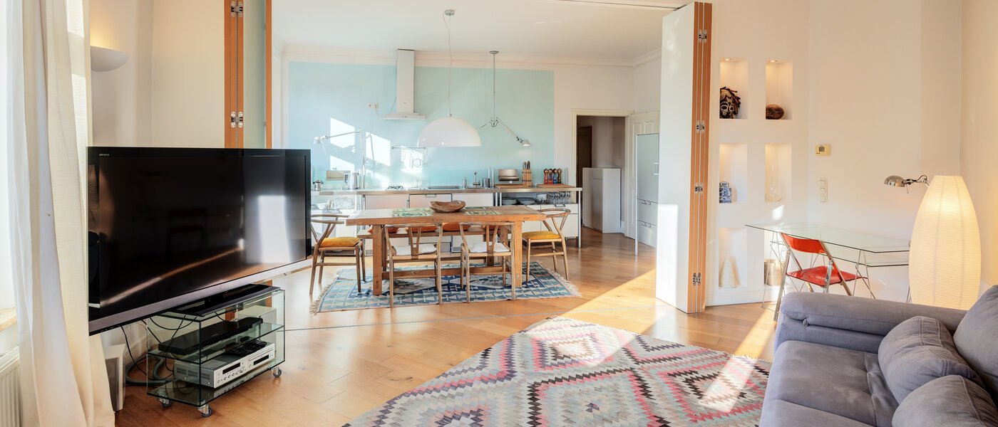 appartamento München Neuhausen 03 zona living 5216