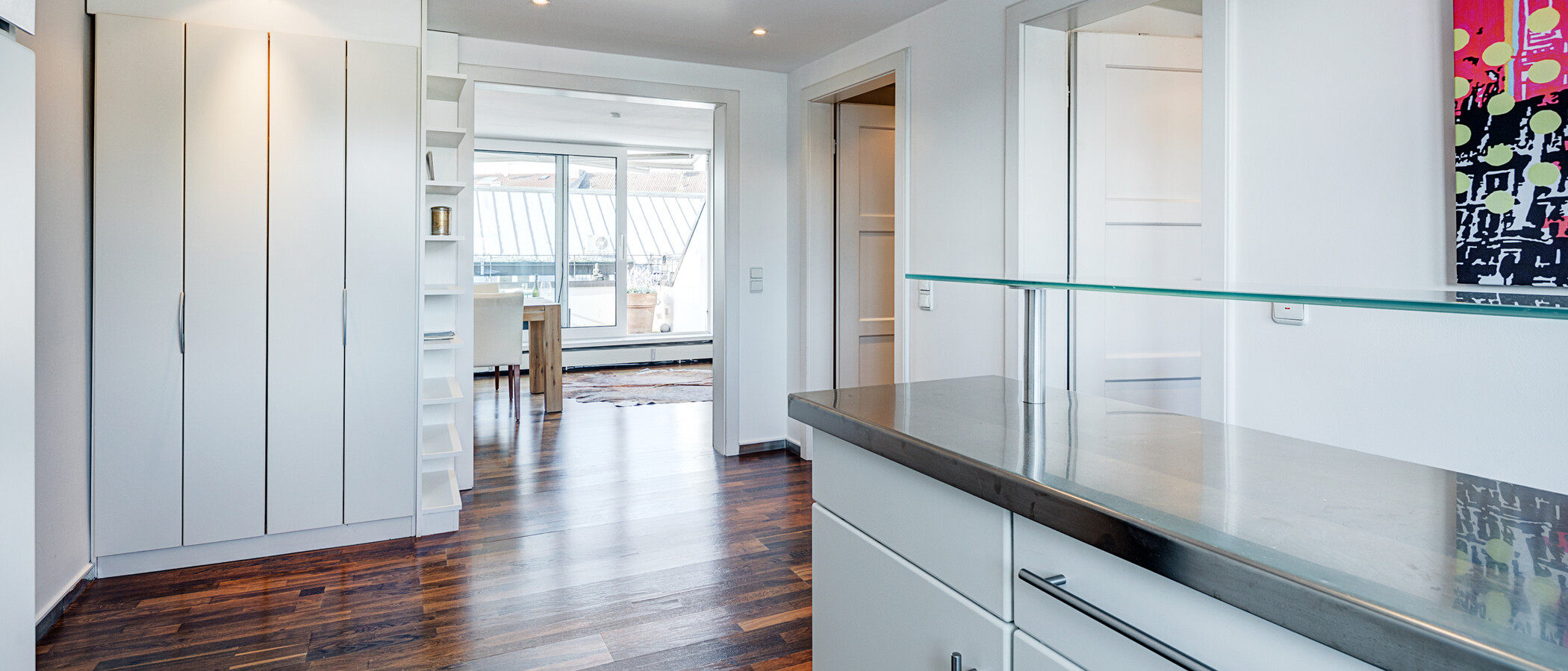 attico con terrazzo München Maxvorstadt 04 cucina 5221