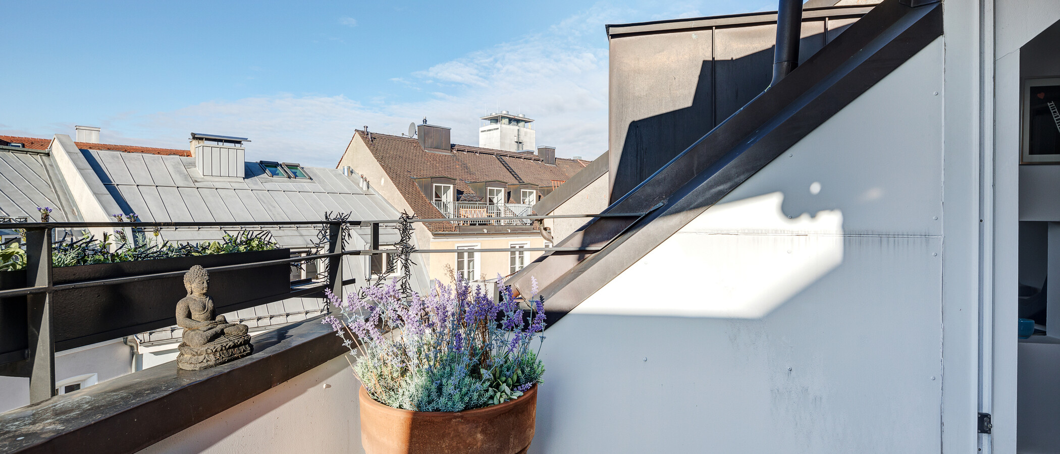 attico con terrazzo München Maxvorstadt 03 terrazza 5221