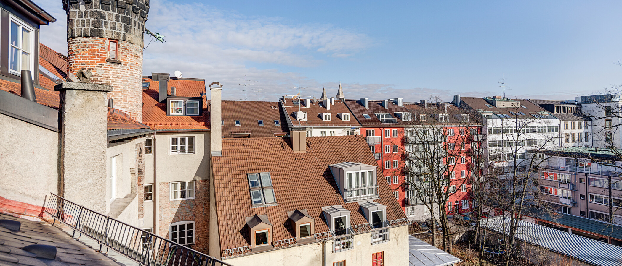 attico con terrazzo München Maxvorstadt 04 vista 5221