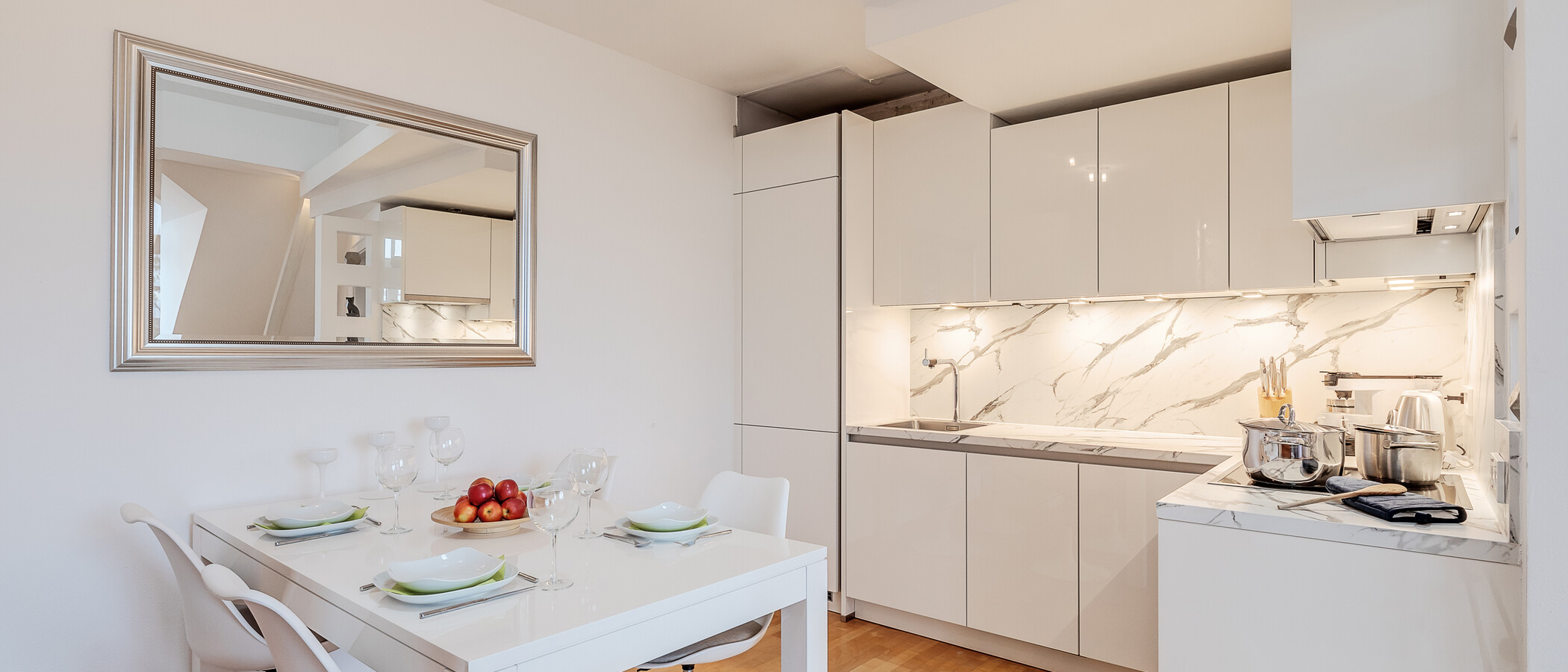 appartamento con galleria München Westend 01 cucina 5354