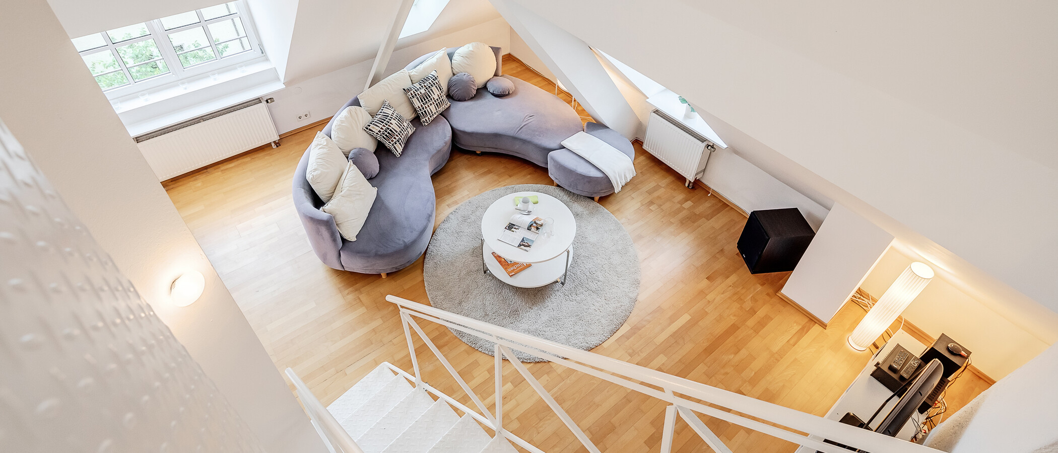 appartamento con galleria München Westend 05 camera da letto 5354