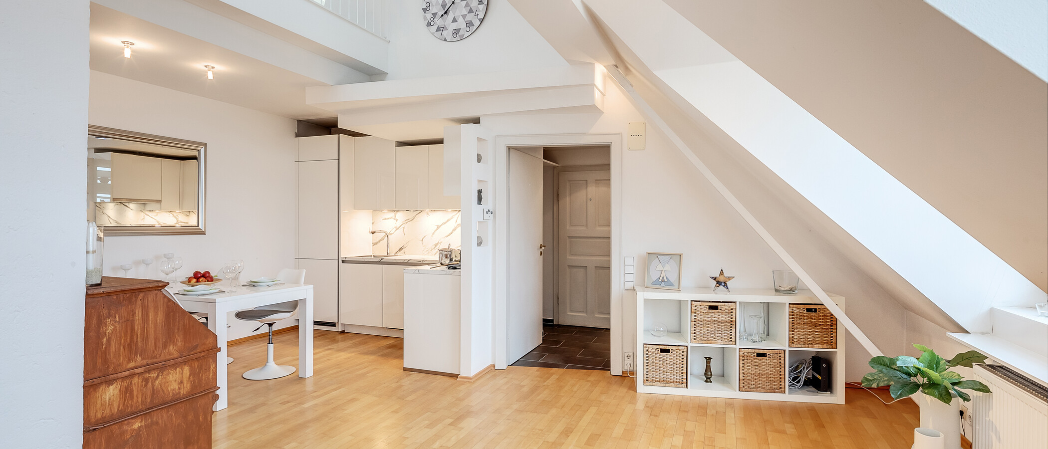 appartamento con galleria München Westend 05 zona living 5354