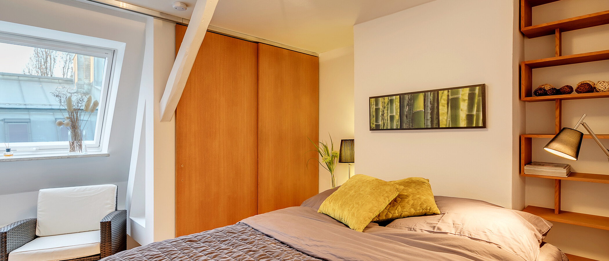 attico con terrazzo München Isarvorstadt 01 zona notte 5524