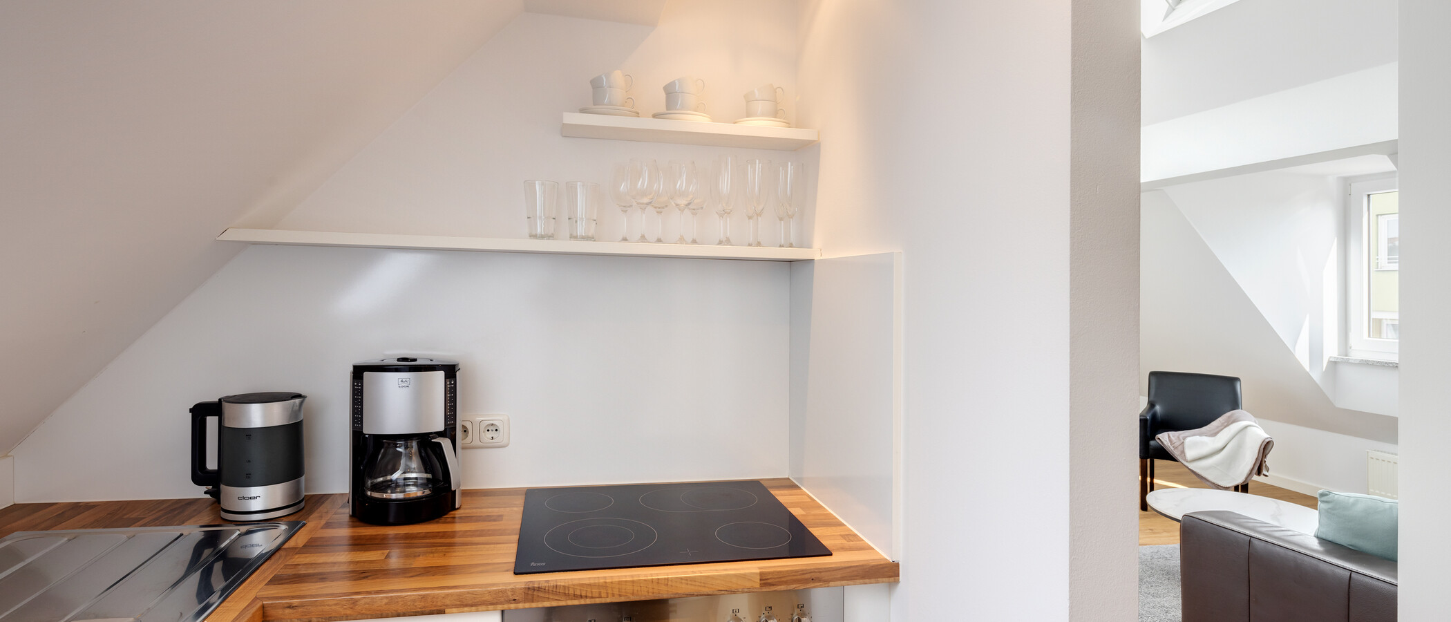 attico München Schwabing 02 cucina 5576