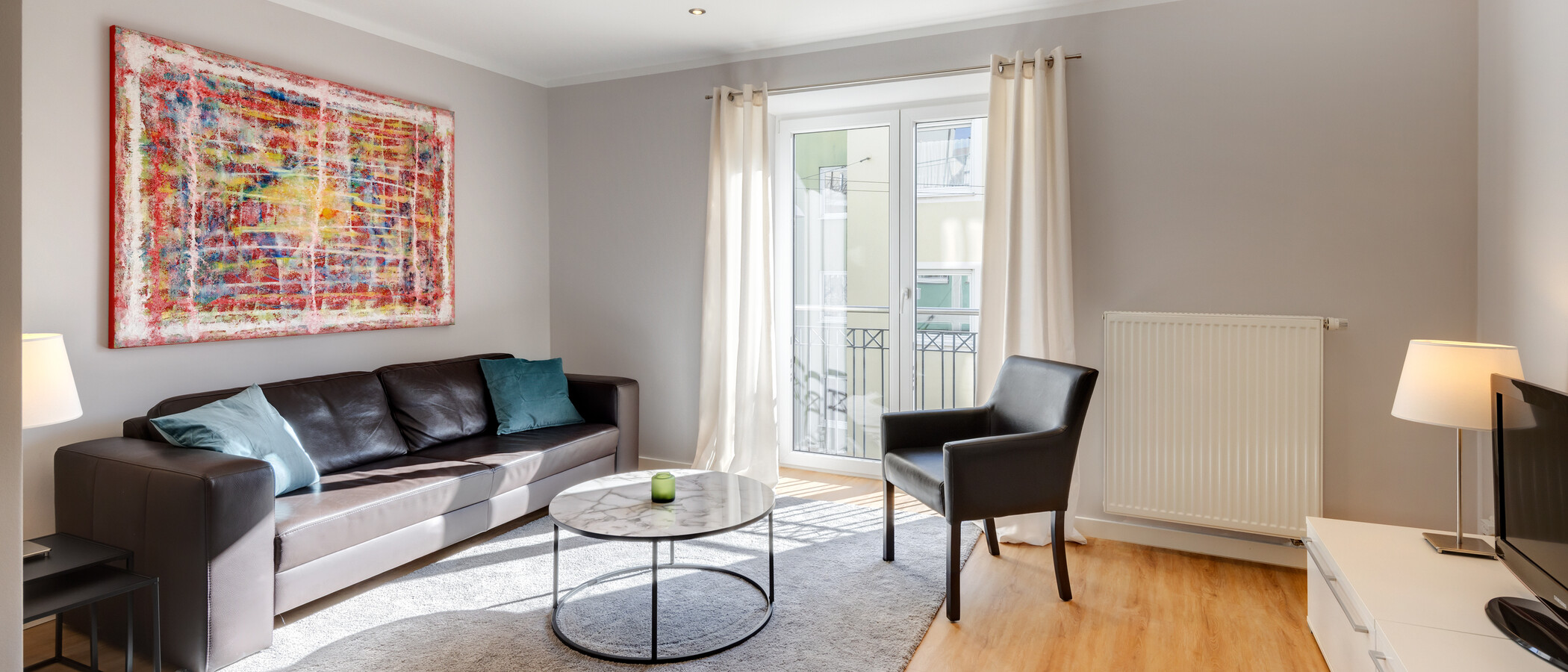 appartamento München Schwabing 02 zona living 5589