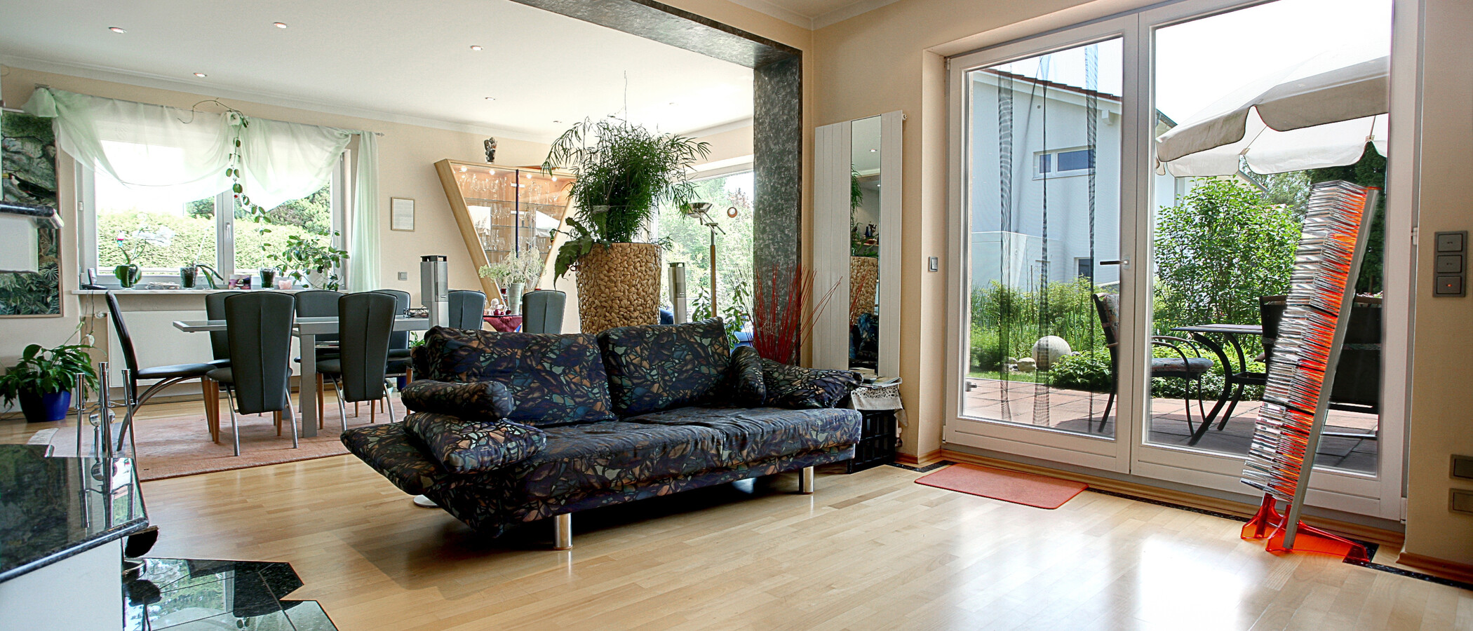 appartamento con giardino Baierbrunn 01 zona living 5633