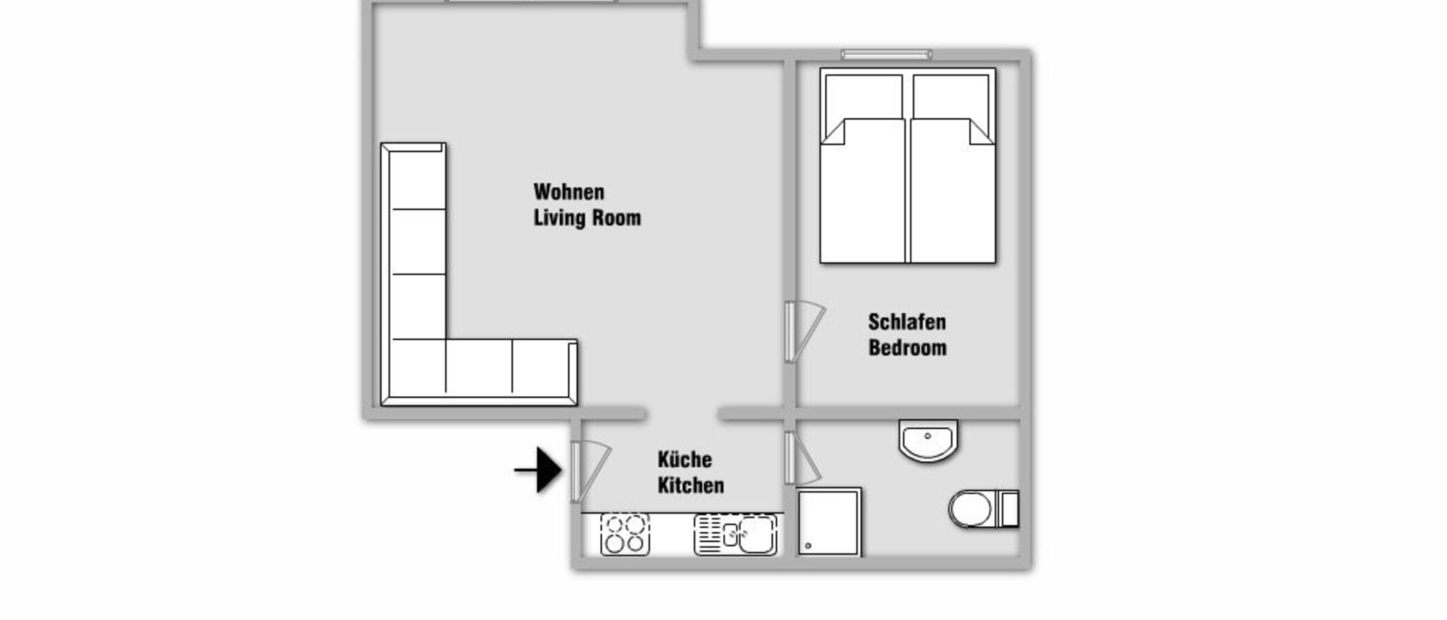 appartamento München Nymphenburg-Gern 01 planimetria 5680