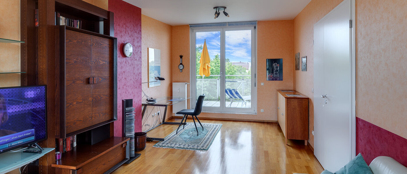 attico con terrazzo München Sendling-Westpark 02 zona living 5946