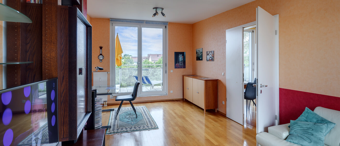 attico con terrazzo München Sendling-Westpark 03 zona living 5946