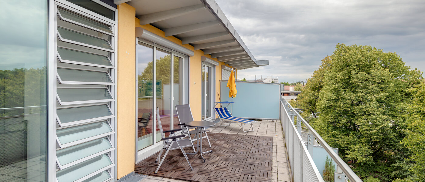 attico con terrazzo München Sendling-Westpark 01 terrazza sul tetto 5946