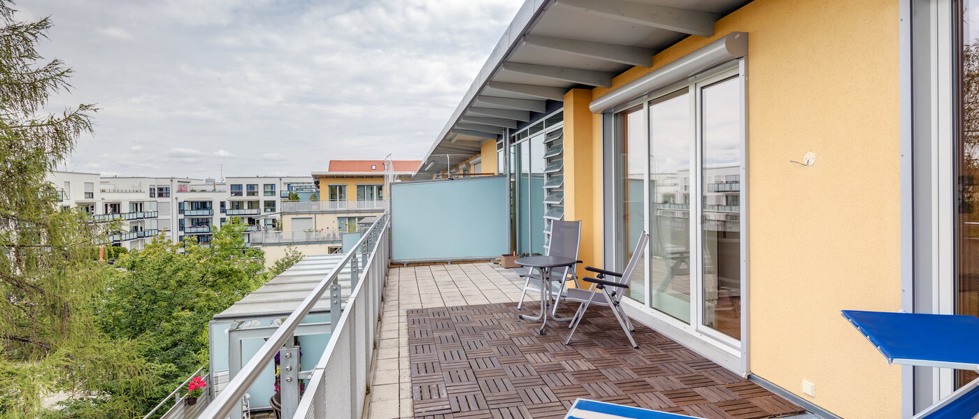 attico con terrazzo München Sendling-Westpark 02 terrazza sul tetto 5946