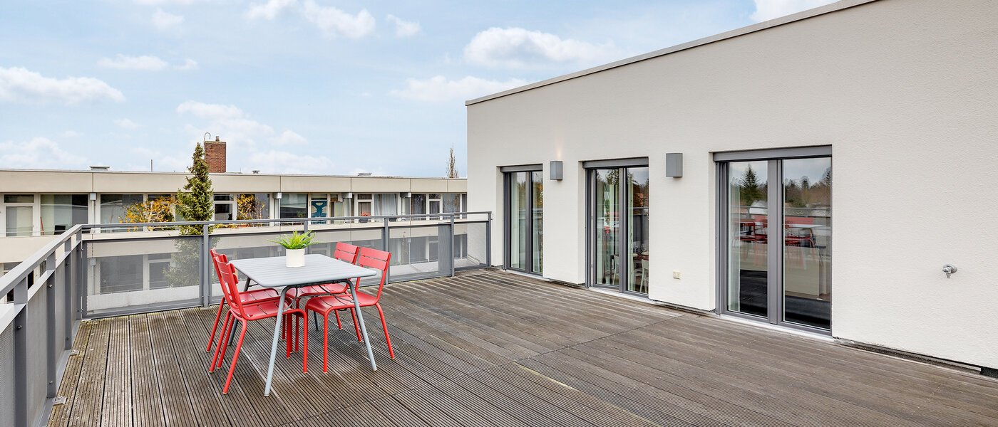 appartamento München Großhadern 01 terrazza sul tetto 6011