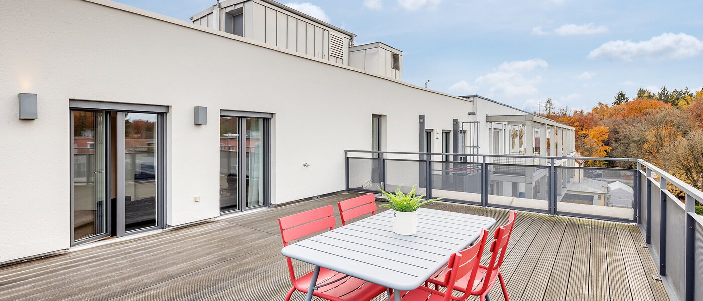 appartamento München Großhadern 02 terrazza sul tetto 6011